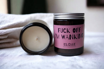 Fuck Off I'm Wanking Candle