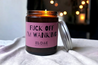 Fuck Off I'm Wanking Candle