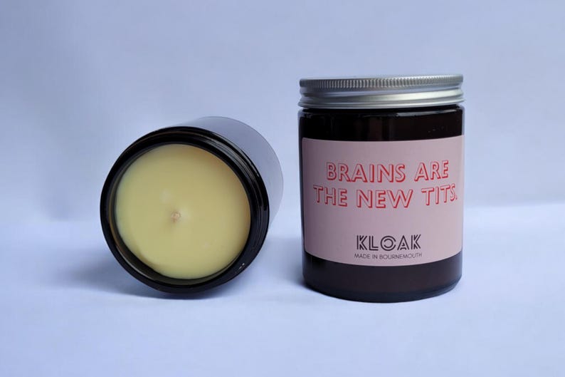 Brains are the New Tits Candle