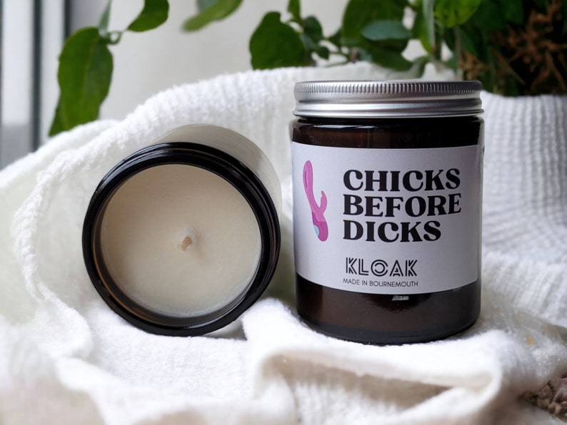 Chicks Before Dicks Candle