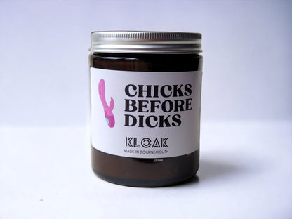 Chicks Before Dicks Candle