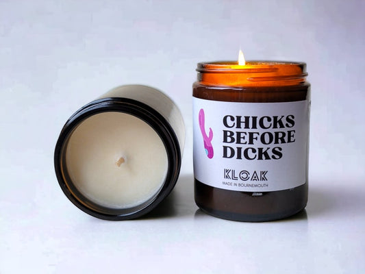 Chicks Before Dicks Candle