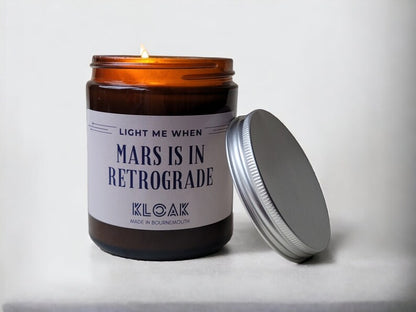 Mars is in Retrograde Candle