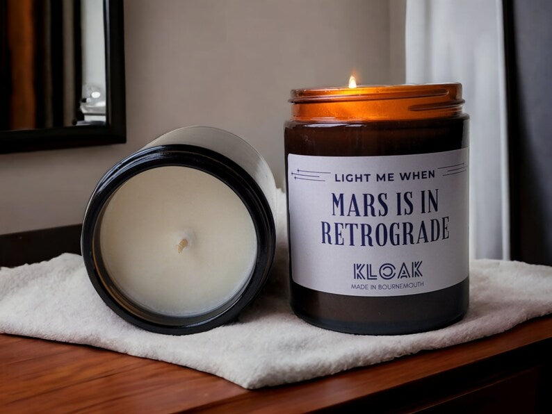 Mars is in Retrograde Candle