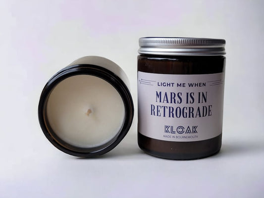 Mars is in Retrograde Candle