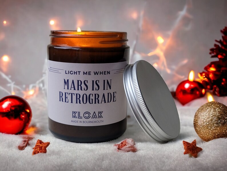 Mars is in Retrograde Candle