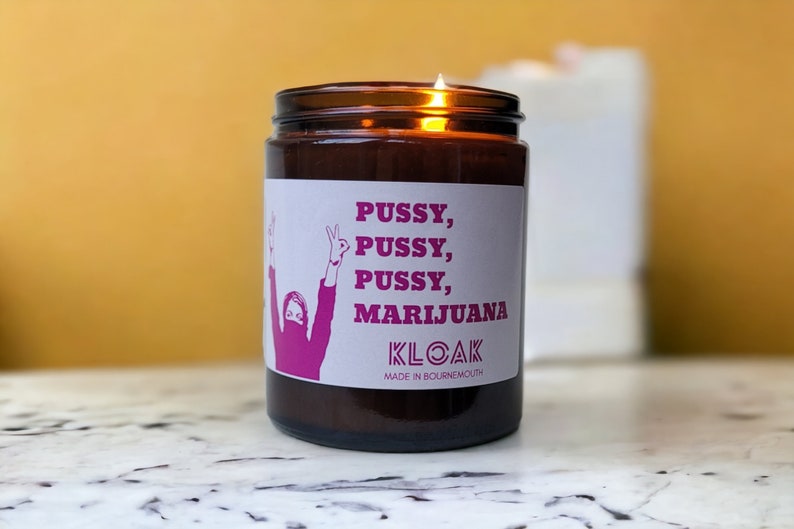 Pussy Pussy Pussy Marijuana Candle